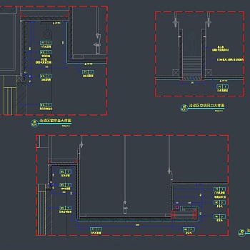 【CAD图纸】北京旭辉七号院售楼处丨CAD施工图+彩平图+实景