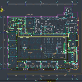 【CAD图纸】锦香园梅兰芳艺术餐厅 CAD施工图+效果图+彩平图+软装清单