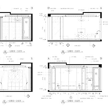 【CAD图纸】新中式三层别墅内装修 CAD施工图+实景