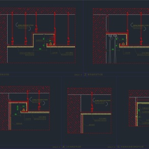 【CAD图纸】中加生态城现代风格样板间 CAD施工图+效果图