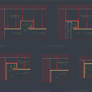 【CAD图纸】中加生态城现代风格样板间 CAD施工图+效果图