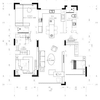 【CAD图纸】三房两厅欧式风格住宅 CAD施工图+效果图