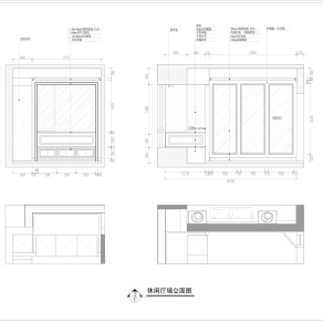 【CAD图纸】三房两厅欧式住宅 CAD施工图+效果图