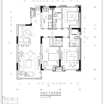 【CAD图纸】三房两厅欧式奢华住宅 CAD施工图+效果图