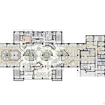 【CAD图纸】宴山大悦诚餐饮店 CAD施工图+效果图+彩平