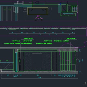 【CAD图纸】三房两厅一卫家装设计 CAD施工图+实景