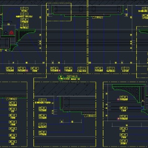 【CAD图纸】欧式复式楼样板间 CAD施工图+效果图