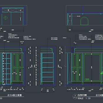 【CAD图纸】四房两厅欧式住宅 CAD施工图+效果图