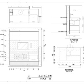 【CAD图纸】四房两厅欧式大平层设计 CAD施工图+效果图