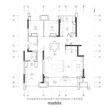 【CAD图纸】重庆现代样板房丨效果图+CAD施工图+物料+实景