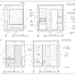 【CAD图纸】三房两厅新中式轻奢住宅 CAD施工图+实景