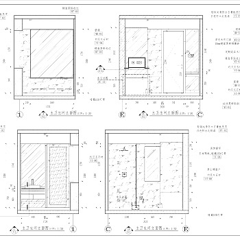 【CAD图纸】三房两厅新中式轻奢住宅 CAD施工图+实景