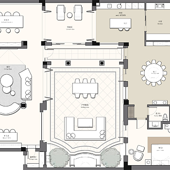 【CAD图纸】现代风格别墅家居设计 CAD施工图+实景+效果图