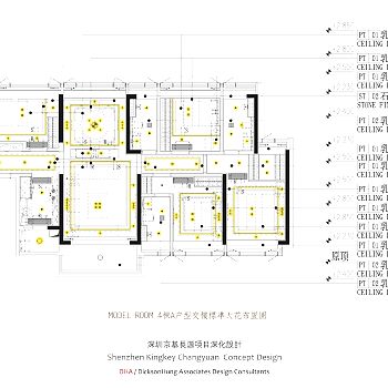 【CAD图纸】深圳新中式样板间及入户大堂效果图+CAD施工图+物料