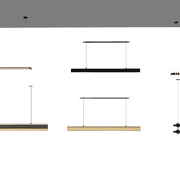 现代长条吊灯灯具