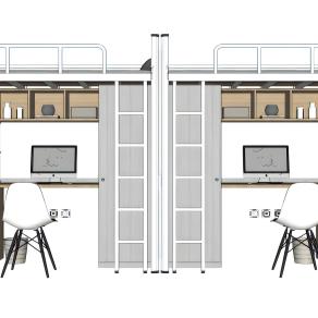 现代宿舍上下床
