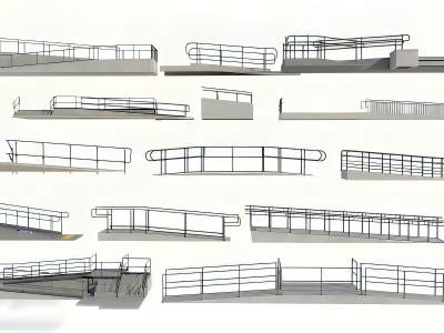 现代无障碍坡道