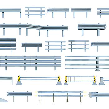 现代道路护栏