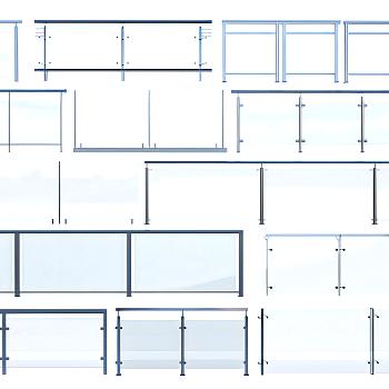 现代玻璃栏杆