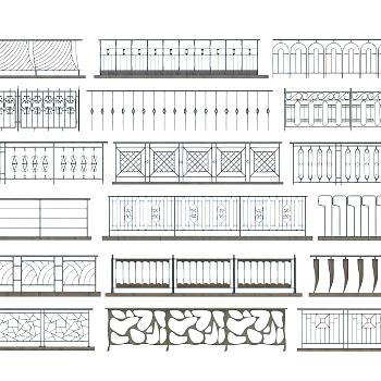 现代铁艺栏杆