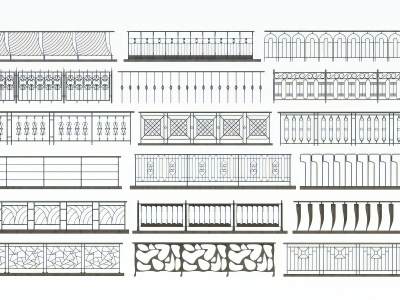 现代铁艺栏杆