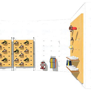 现代球鞋展架货架
