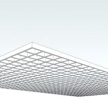 现代格栅吊顶