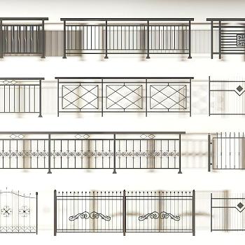 现代铁艺护栏