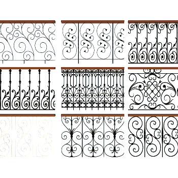 欧式铁艺栏杆护栏围栏