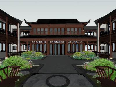 新中式建筑景观