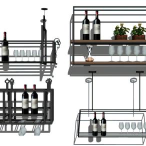 现代酒架组合