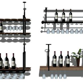 现代酒架组合