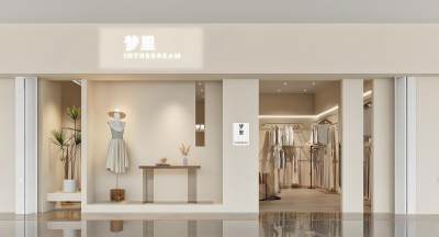 现代奶油风服装店