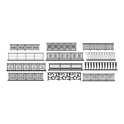 铁艺栏杆组合