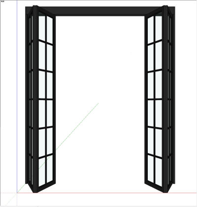 推拉门SU模型合集