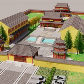 中式寺庙建筑