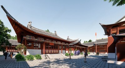 中式寺庙建筑