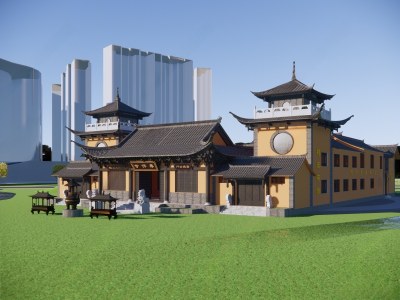 中式寺庙建筑