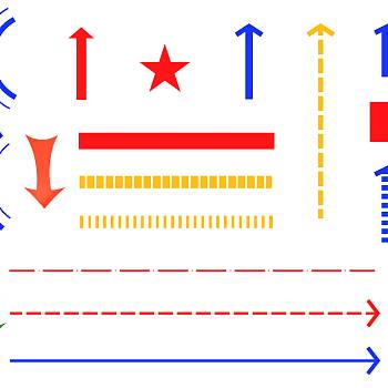 【免扣素材】PSD常用箭头