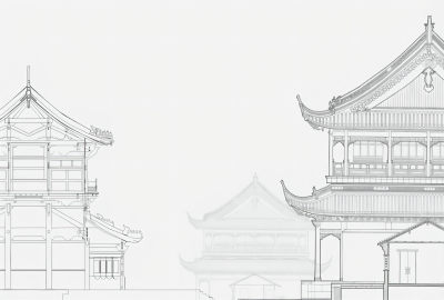 禅意新中式建筑壁画贴图