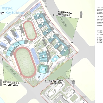 上海外国语大学附属杭州学校建筑室内PPT设计方案