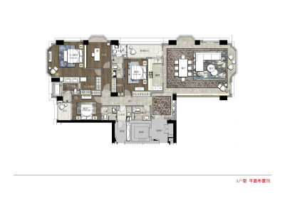 梁志天厦门万科湖心岛A户型样板房PPT深化方案