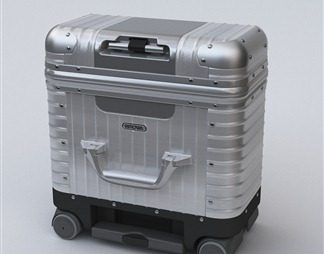 现代行李箱3D模型下载
