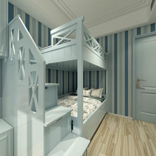北欧儿童房全景3D模型