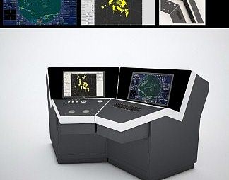 现代控制台3D模型下载