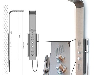 现代花洒3D模型下载