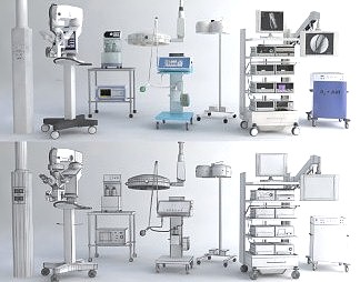 现代医疗器械3D模型下载