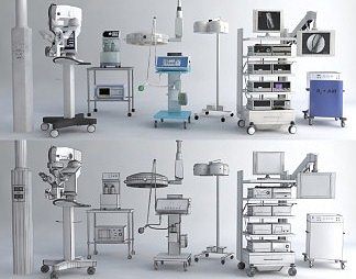 现代医疗器械3D模型下载