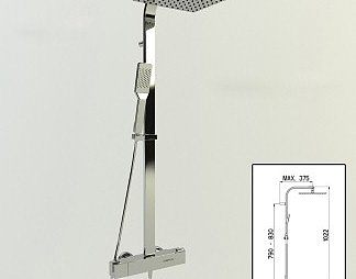 现代花洒3D模型下载