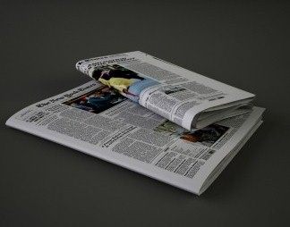 现代报纸3D模型下载